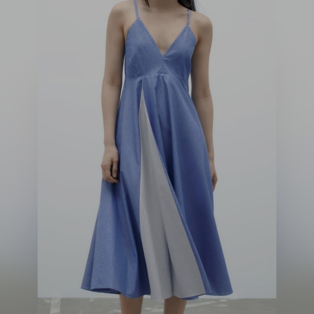 ZARA blue dress size s - Picture 5 of 8